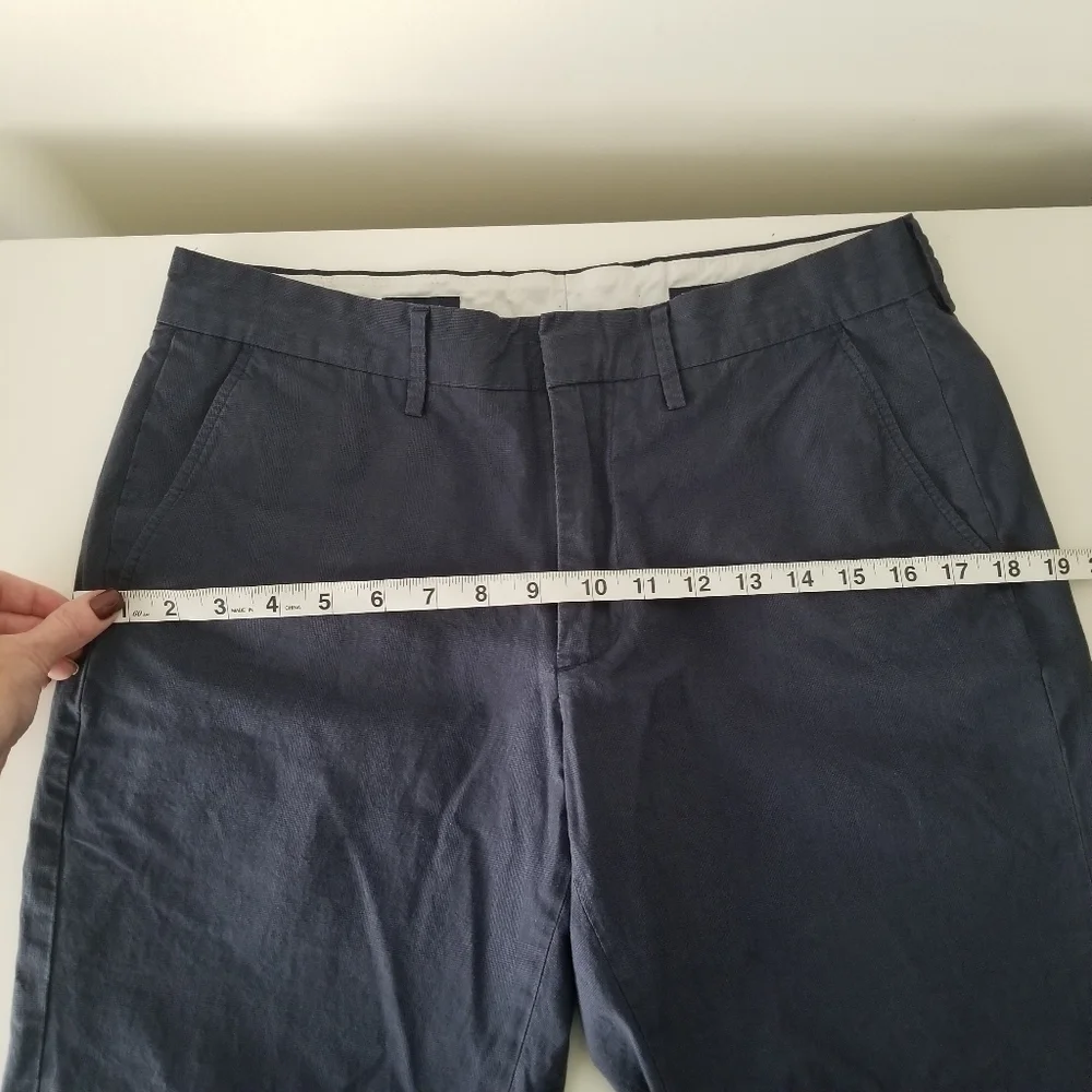 J Crew Navy Blue Slim Bedford Chino Shorts Size 31 Waist